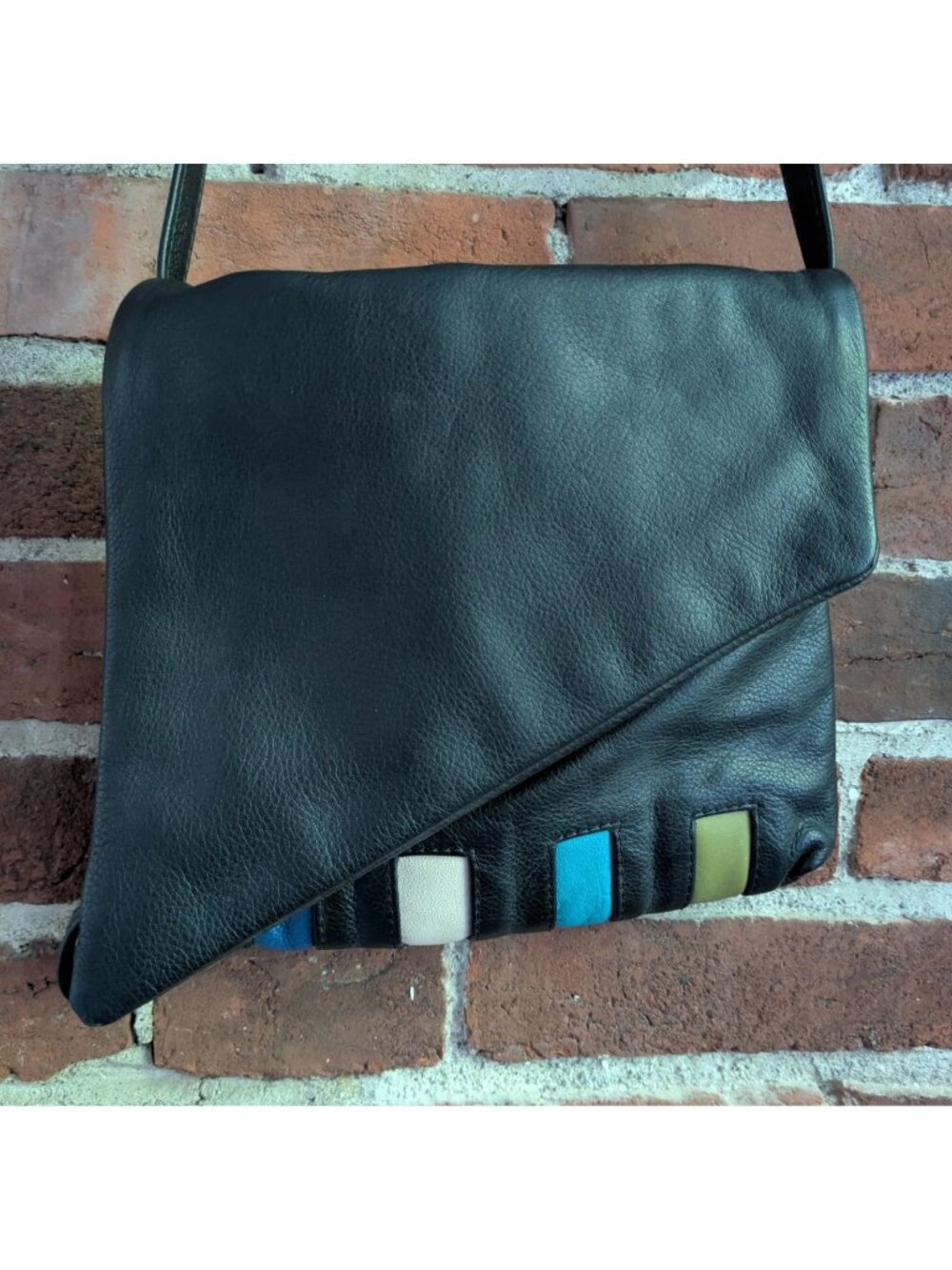 Anita Jackel Shoulder Fold - Piano Unique Reversible Leather Purse